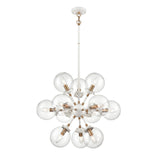 Boudreaux 25'' Wide 12-Light Chandelier - Matte White