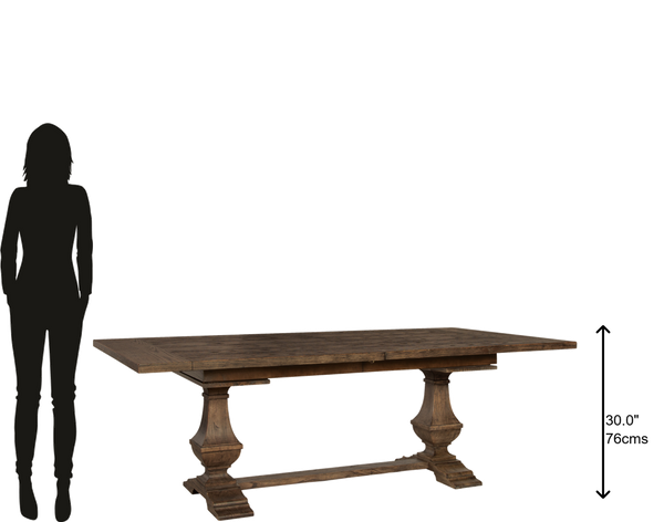 Hekman Furniture Wexford Slab Top Trestle Dining Table 24820