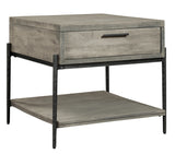 Bedford Park Gray End Table With Drawer