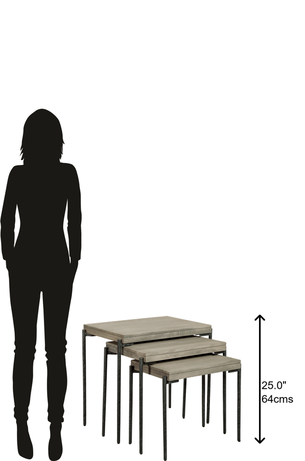 Hekman Furniture Bedford Park Gray Nest Of Tables 24910