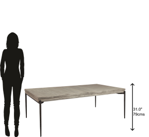 Hekman Furniture Bedford Park Gray Rectangle Dining Table 24920