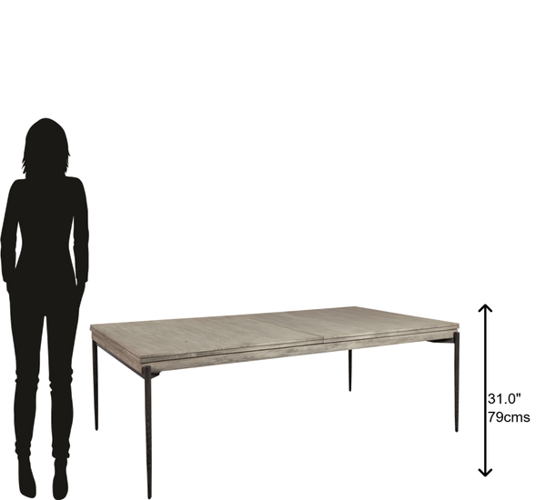 Hekman Furniture Bedford Park Gray Rectangle Dining Table 24920