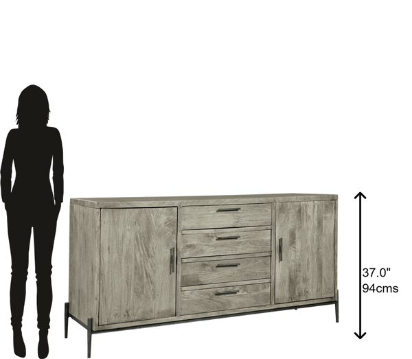 Hekman Furniture Bedford Park Gray Buffet 24925