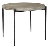 Bedford Park Gray Pub Table/Forged Legs