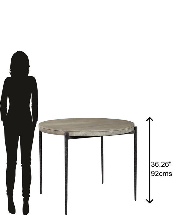 Hekman Furniture Bedford Park Gray Pub Table/Forged Legs 24928