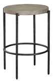 Bedford Park Gray Counter Stool/Forged Legs