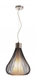 HomeRoots Black Wire Teardrop Ceiling Lamp 249370-HOMEROOTS 249370