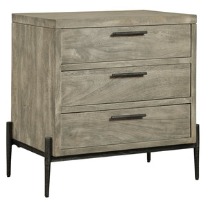 Hekman Furniture Bedford Park Gray Three Drawer Nightstand 24963