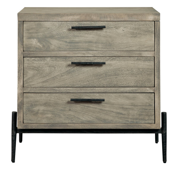 Hekman Furniture Bedford Park Gray Three Drawer Nightstand 24963