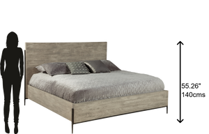 Hekman Furniture Bedford Park Gray Queen Panel Bed 24965