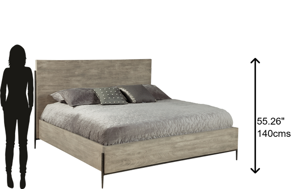 Hekman Furniture Bedford Park Gray Queen Panel Bed 24965