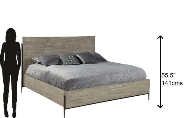 Hekman Furniture Bedford Park Gray King Panel Bed 24966