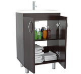 HomeRoots Modern Espresso Color Vanity And Sink 249853-HOMEROOTS 249853