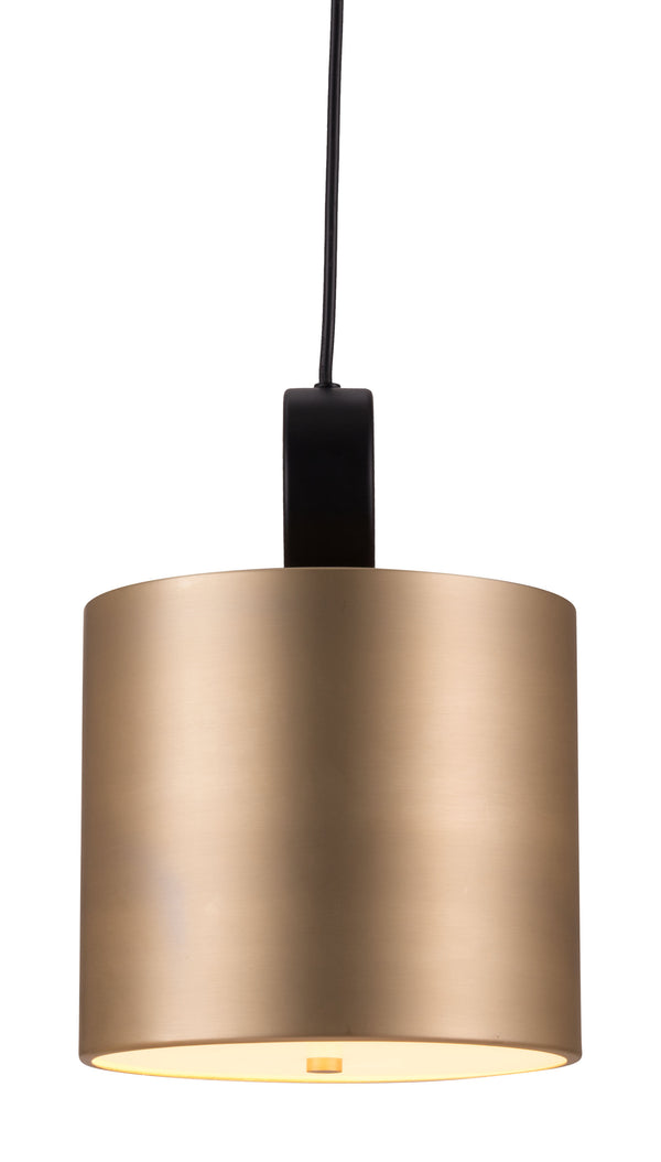 Zuo Modern Myson Steel Modern Commercial Grade Ceiling Lamp Gold, Black Steel