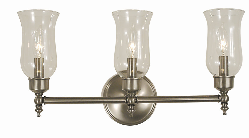 3-Light Brushed Nickel Sheraton Sconce