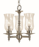 3-Light Polished Silver Sheraton Mini Chandelier 2508 PS