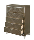 Skylar Glam/Contemporary Chest Wood Frame] Dark Champagne (Majestic Gold) 25326-ACME