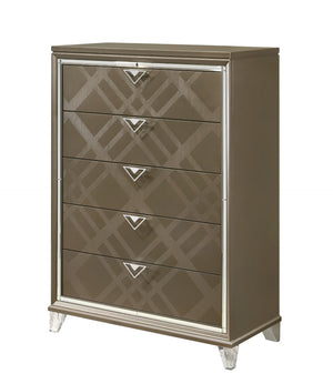 Skylar Glam/Contemporary Chest Wood Frame] Dark Champagne (Majestic Gold) 25326-ACME