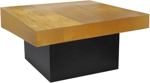 Palladium Iron Contemporary Gold Coffee Table - 32" W x 32" D x 16.5" H