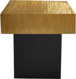 Palladium Iron Contemporary Gold End Table - 18" W x 18" D x 20" H