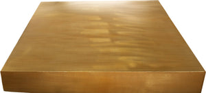 Palladium Iron Contemporary Gold End Table - 18" W x 18" D x 20" H