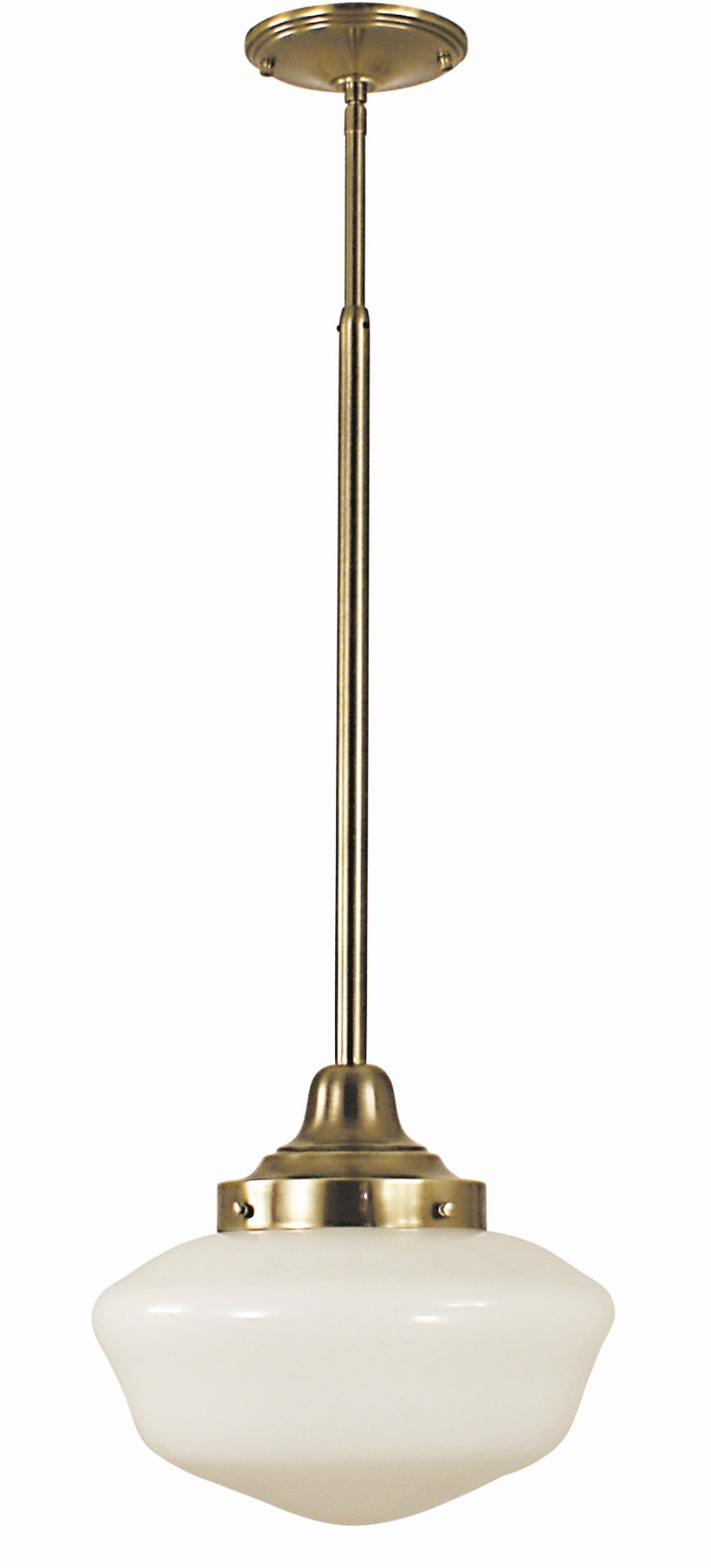 1-Light Antique Brass Taylor Pendant