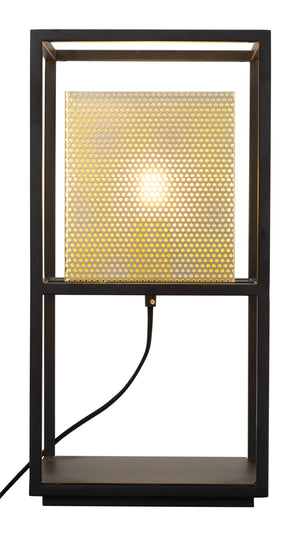Zuo Modern Yves Steel Modern Commercial Grade Table Lamp Gold, Black Steel