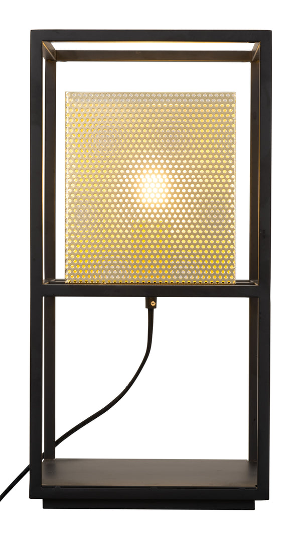 Zuo Modern Yves Steel Modern Commercial Grade Table Lamp Gold, Black Steel