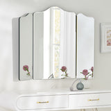 Peeler Modern Glam Foldable 3-Panel Vanity Mirror Noble House