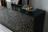 VIG Furniture Modrest Jonah- Modern Black and Gold Buffet VGVC-G2199-BLK VGVC-G2199-BLK