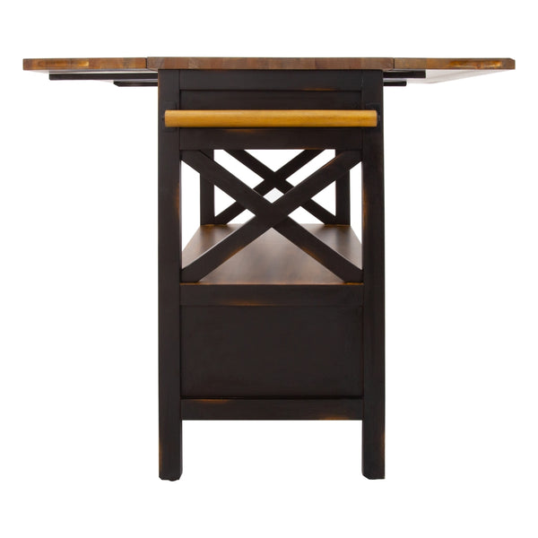 Yosemite Home Decor Cassidy Kitchen Island / Black 260066-YHD