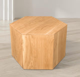 Eternal Oak Wood Contemporary Natural Coffee Table - 24" W x 21" D x 16.5" H