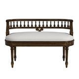 Butler Specialty Hathaway 37" Upholstered Bench XRT Antique Cherry Rubberwood+cherry veneer+fiberboard, Cotton fabric, urethane foam 2625011-BUTLER