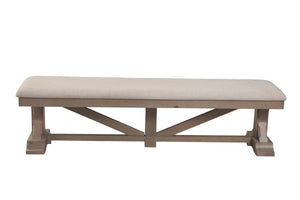 Alpine Furniture Arlo Bench 4202-03 Natural Solid Pine 69 x 17.5 x 18.5