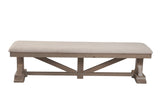 Alpine Furniture Arlo Bench 4202-03 Natural Solid Pine 69 x 17.5 x 18.5