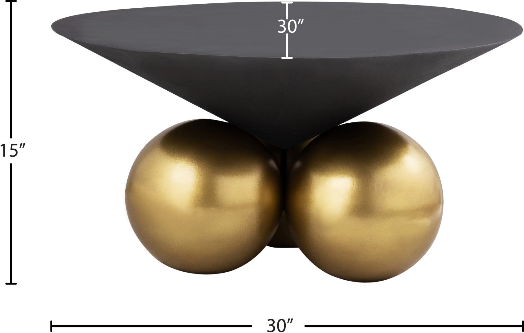 Meridian Furniture Naples Cement Top Coffee Table - Thumbnail 5