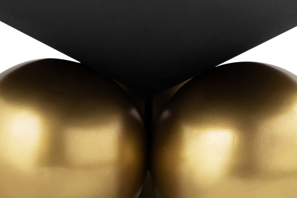 Naples Iron Contemporary Grey Cement Coffee Table - 30" W x 30" D x 15" H