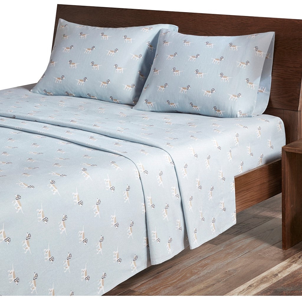 Flannel Lodge/Cabin 100% Cotton Flannel Printed Sheet Set