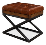 Leather Cushion Bench