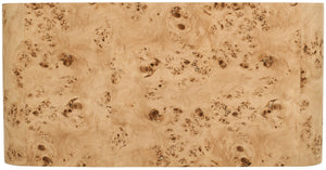 Cresthill Burl Wood / Plywood Art Deco Natural Ash Coffee Table - 48" W x 24" D x 16" H