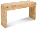 Cresthill Burl Wood Art Deco Console Table