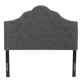 Marlen Grey Fabric Queen/ Full Headboard Noble House