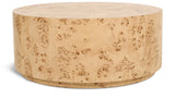 Burl Burl Wood / Plywood Art Deco Natural Ash Coffee Table - 36" W x 36" D x 15" H