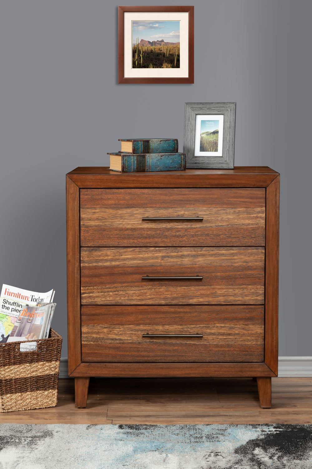 Trinidad Small Chest in Toffee - Elegant Mahogany Storage with Dovetail Drawers & Soft Glide Design