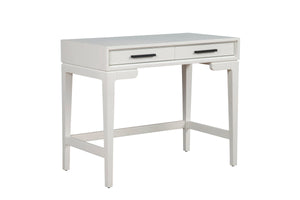 Nova Mini Desk in Elegant Chalk White - Stylish Mahogany Design with Dovetail Drawers & Glides!