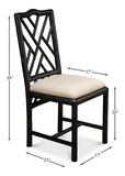 Brighton Bamboo Side Chair - Black