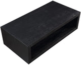 Alma MDF / Oak Veneer Contemporary Black Coffee Table - 54" W x 28" D x 16" H