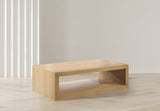 Alma MDF / Oak Veneer Contemporary Natural Oak Coffee Table - 54" W x 28" D x 16" H