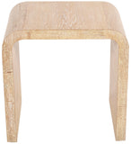 Cresthill Oak Wood / Plywood Art Deco White Oak End Table - 24" W x 18" D x 24" H