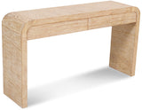 Cresthill Oak Wood Art Deco Console Table